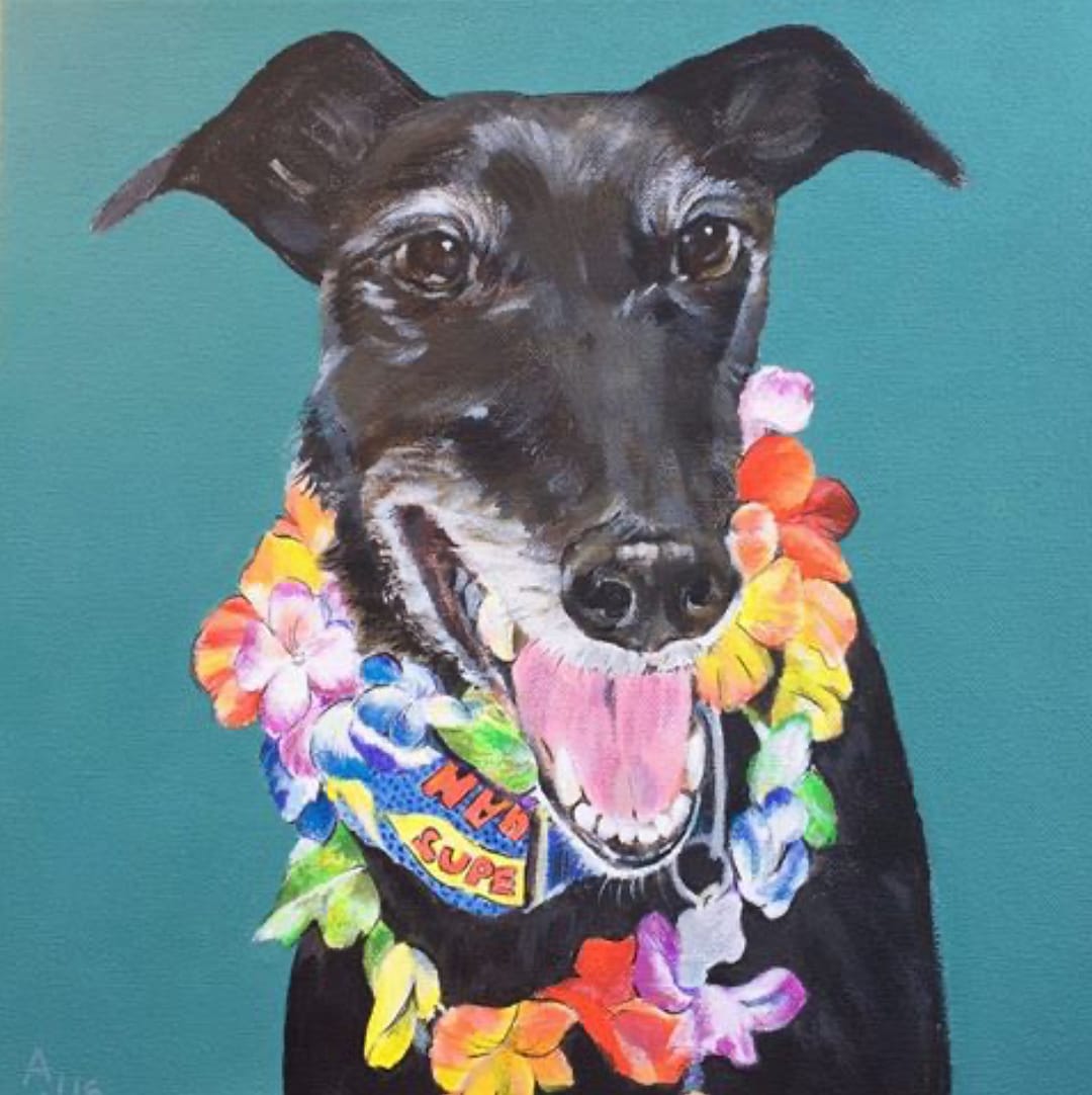ART HOUSE WOMEN, AMELIA JAY, DISCO DAVE DOG PORTRAIT