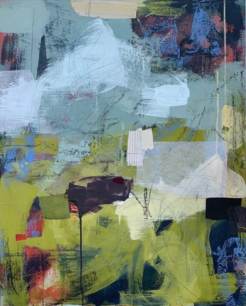 ART HOUSE WOMEN, MEGAN WOODARD JOHNSON, BLUE GREEN UNTITLED